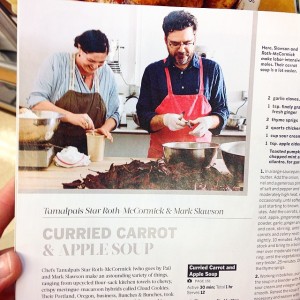 Pai and Mark in Food and Wine Magazine